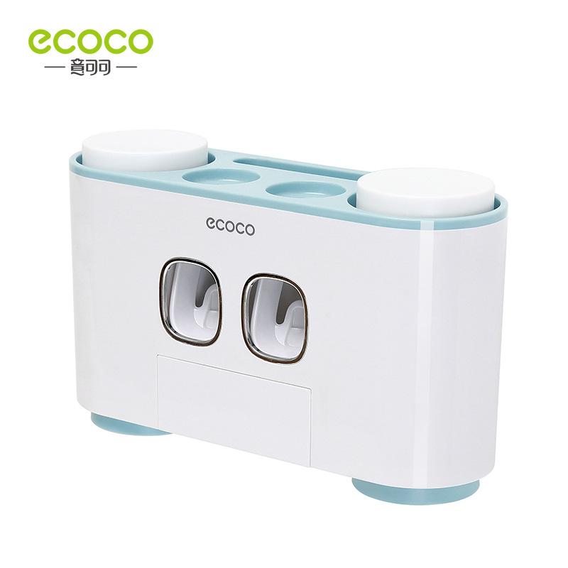 Combo Kệ đựng 4 cốc và 2 kem đánh răng ECOCO E1802 cao cấp