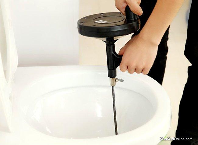 Dụng Cụ Thông Cống Có Quai Cầm Dây Dài 4M Tiện Dụng
