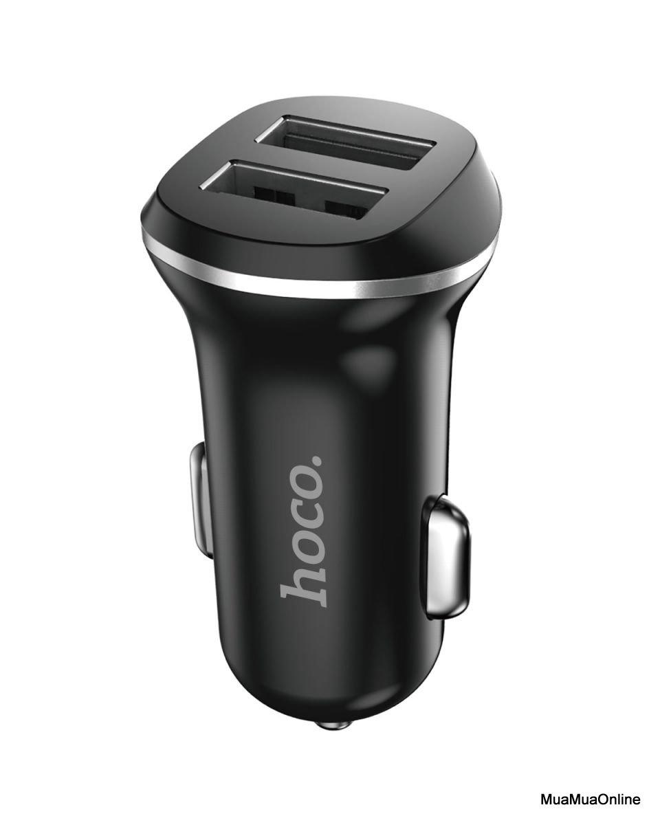 Cóc Sạc Xe Hơi Hoco Z1 2 Cổng Usb