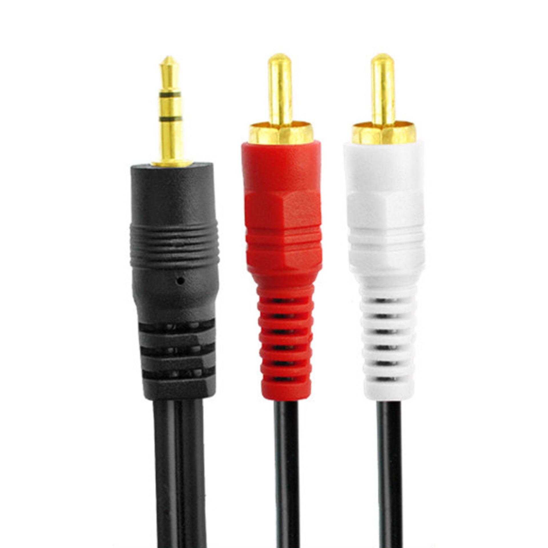 Dây loa 1 đầu 3.5 ra 2 AV dài 1,8m