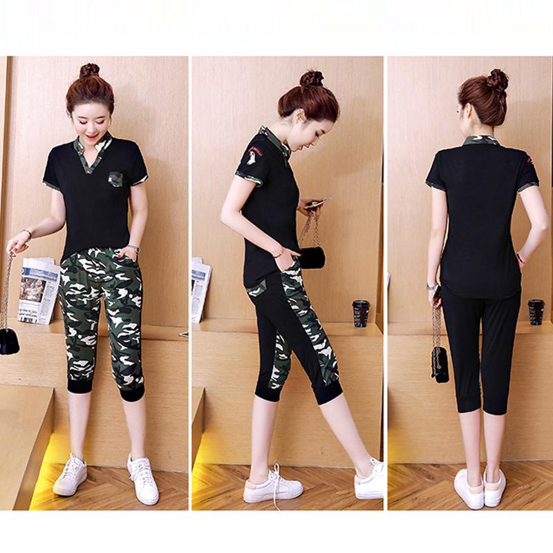 [HCM]Set bộ lửng lính đen thêu chim ó thời trang