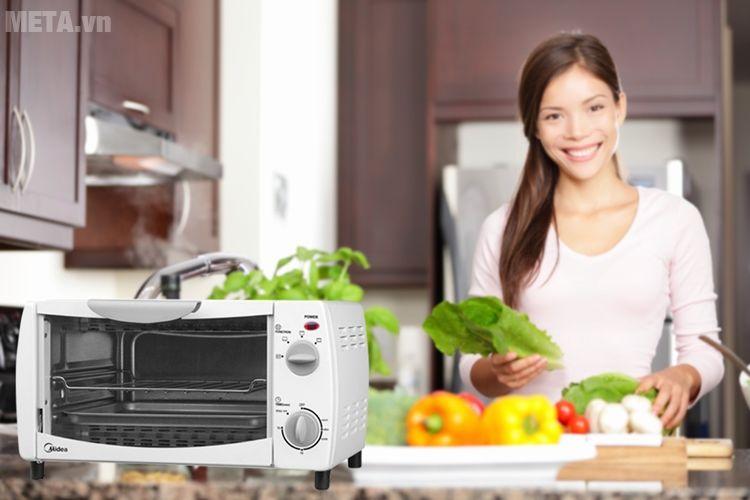 Lò Nướng Midea MEO-10DW1 10L (Trắng)