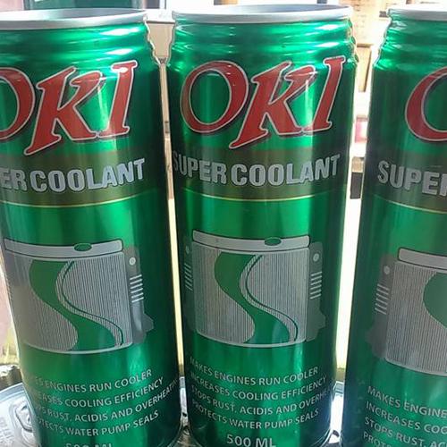 Chai nước làm mát động cơ Oki màu xanh