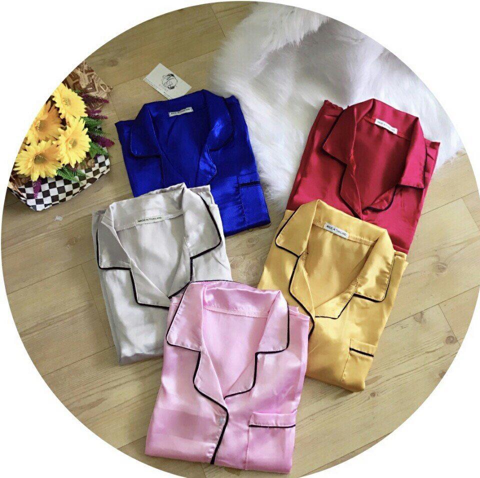 Đồ bộ, pijama nữ mặc nhà phi lụa cao cấp