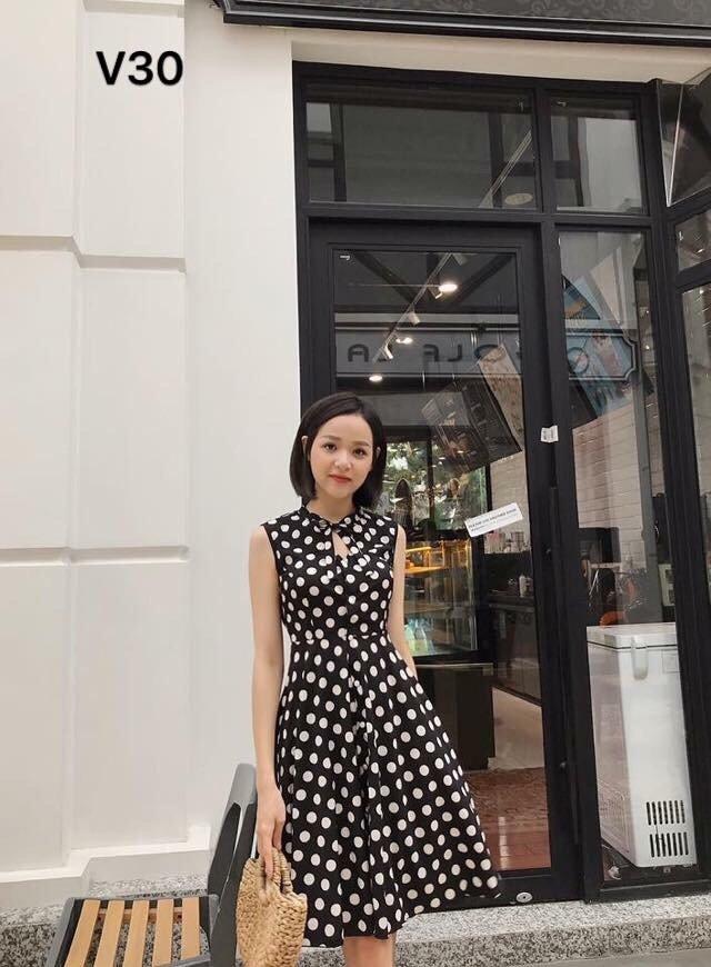 [HCM]Đầm xòe voan đầm công sở thanh lịch PT MS161