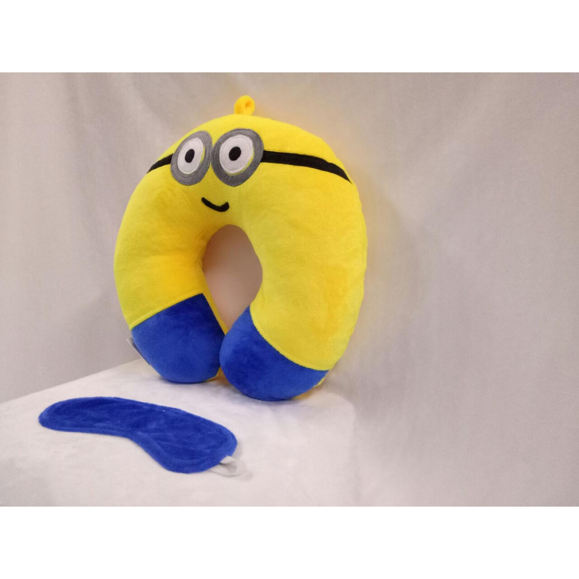 Bộ gối kê cổ + bịt mắt Hali GKCMNO (Minion)