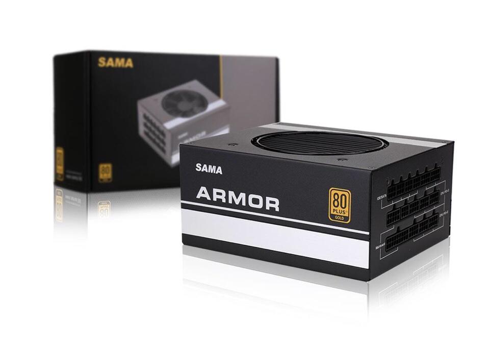 Nguồn SAMA ARMOR 750W - 80Plus Gold - Full Modular - Micro ATX