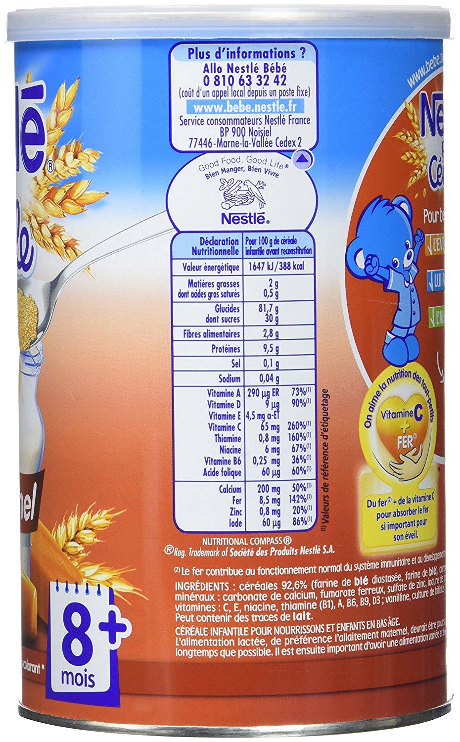 Bột pha sữa Nestle vị Caramen 8 tháng 400g