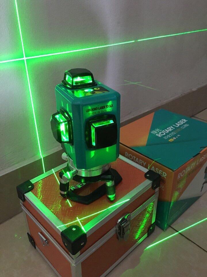 Máy lazer,bắn cân bằng 12 tia xanh