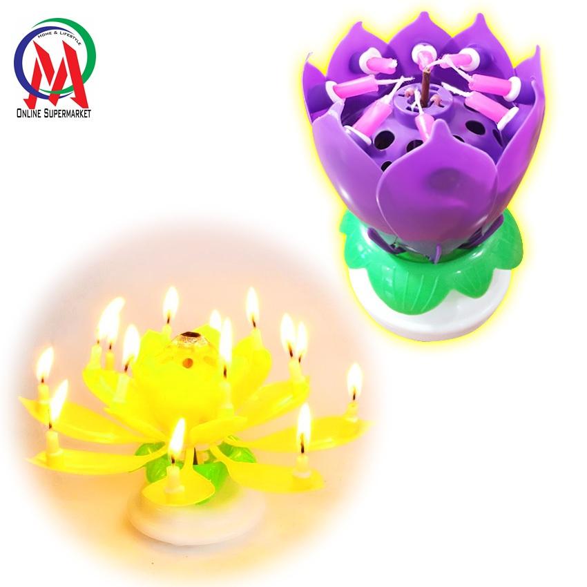 [HCM]NẾN SINH NHẬT XOAY 3D CÓ NHẠC