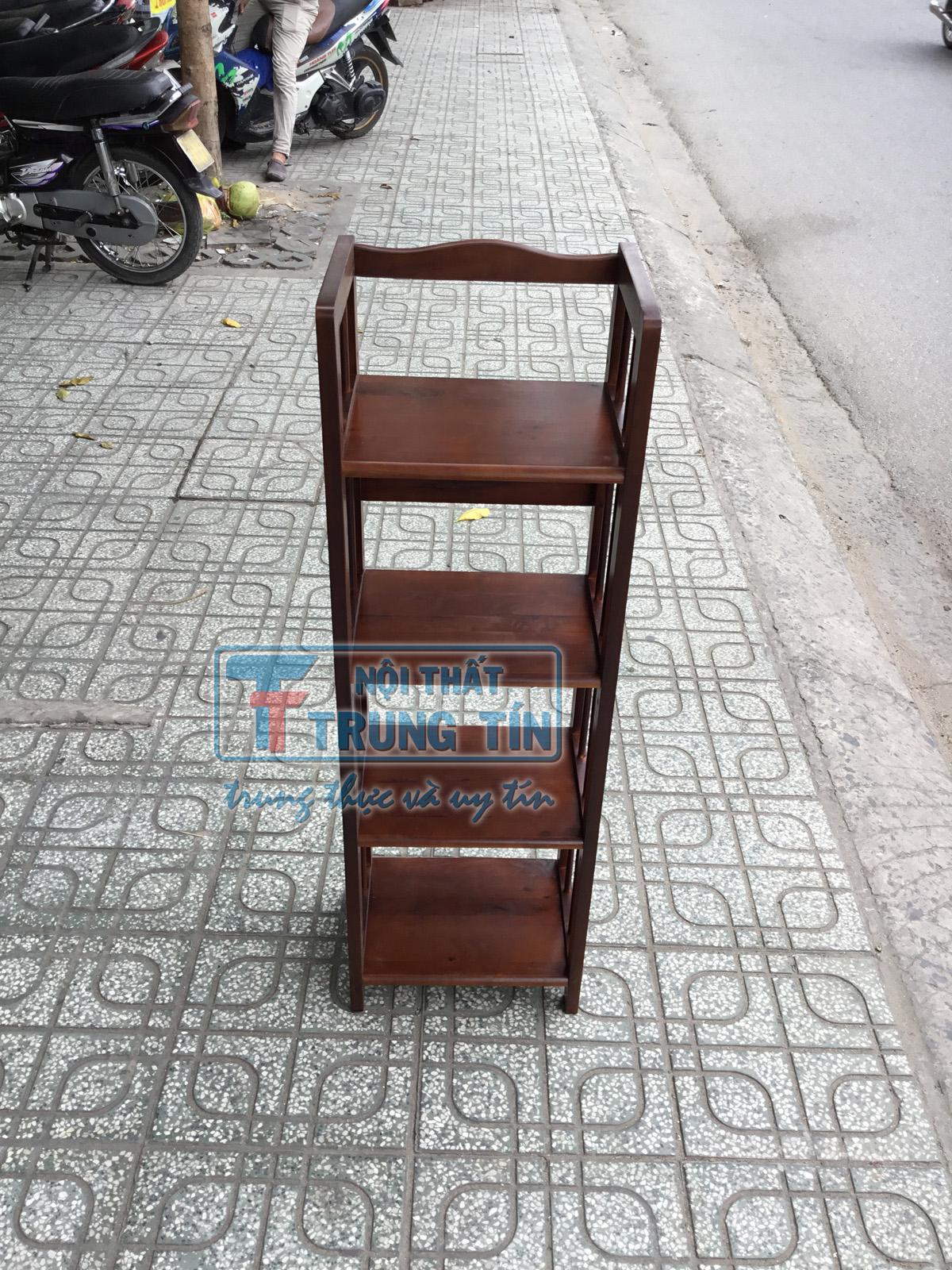 [HCM]kệ sách gỗ 4 tầng ngang 40