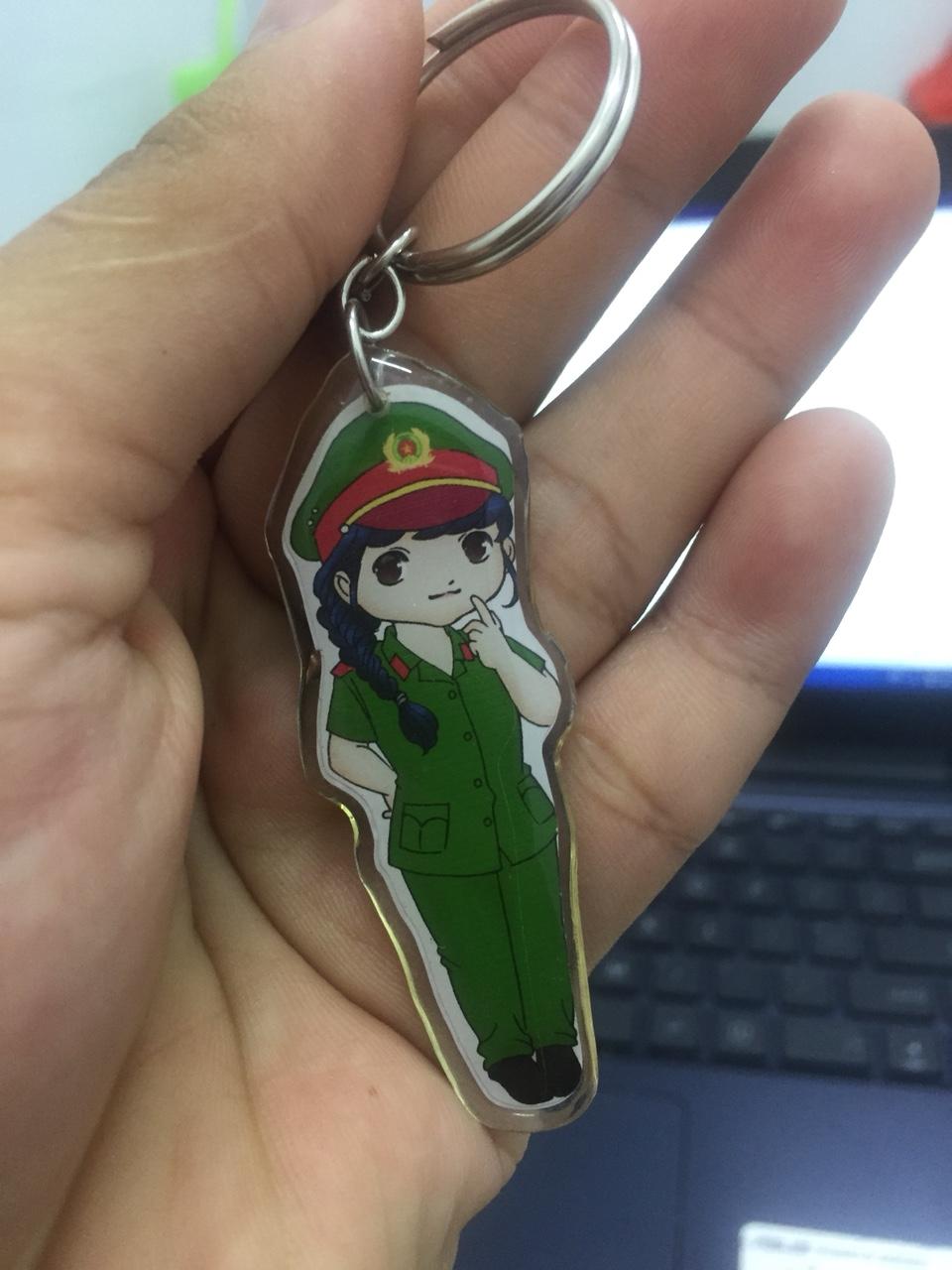 [HCM]Móc Khóa Chibi Công an - Nữ Police