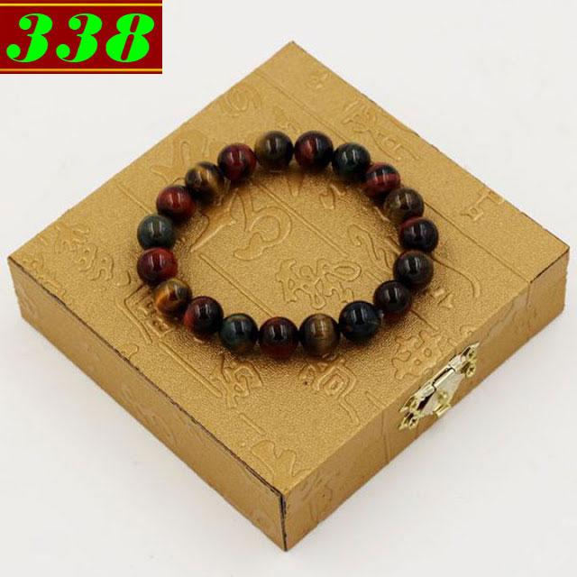Vòng đeo tay đá mắt hổ nâu đỏ 8 ly