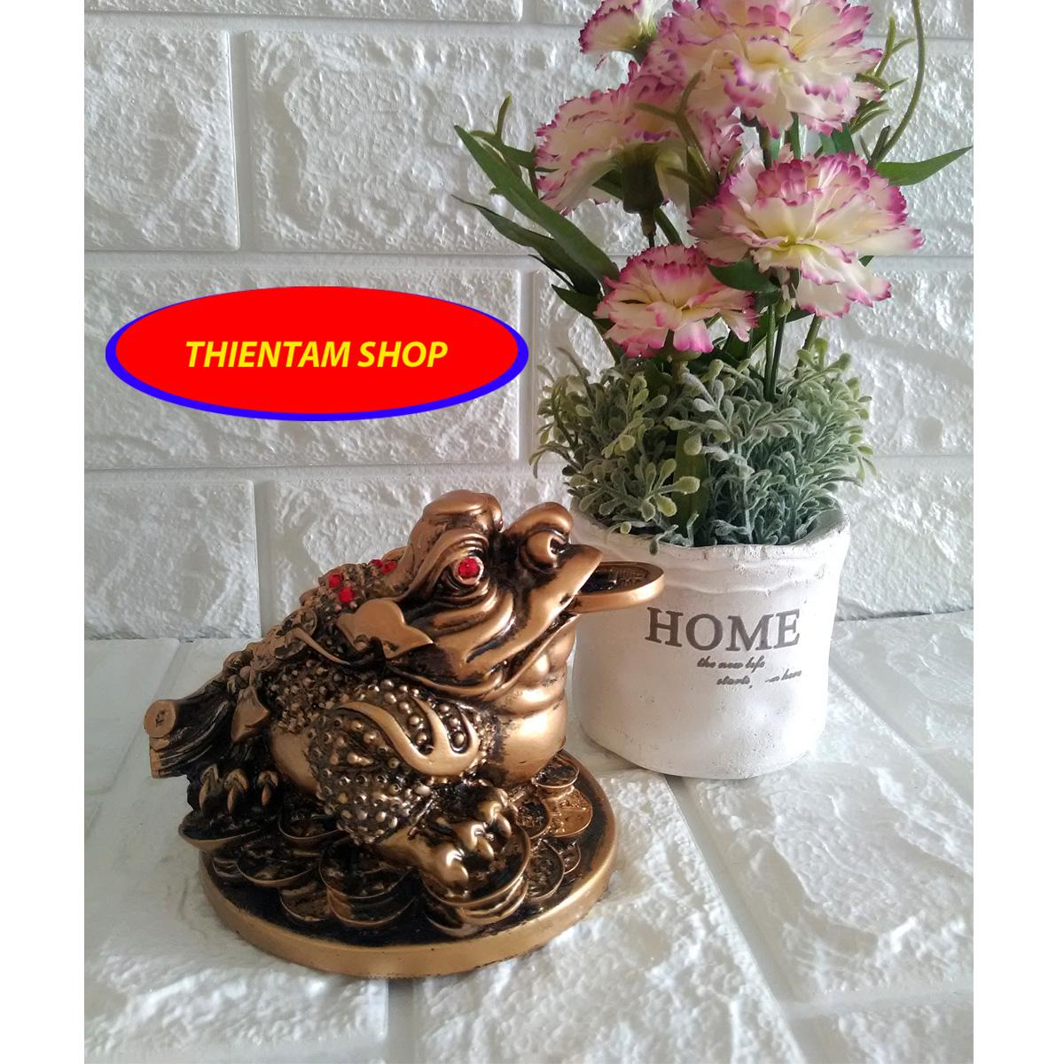 Thiềm thừ chiêu giữ tài lộc màu đồng đỏ CDD14