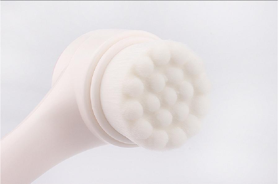 [HCM]Cọ massage rửa mặt silicon 2 đầu thông minh