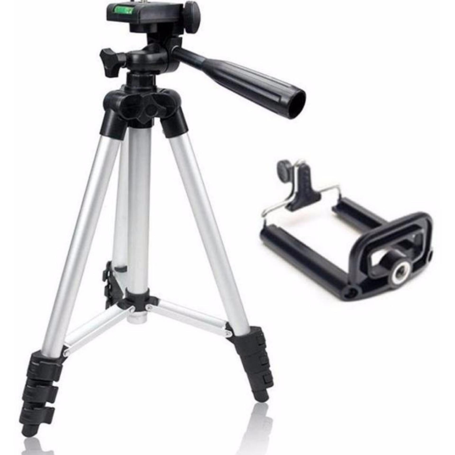 Bộ 1 Tripod 3110 + 1 Giá đỡ điện thoại + 1 Remote  (Xanh lá)