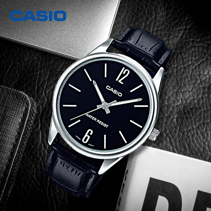 Đồng hồ nam dây da Casio Anh Khuê MTP-V005L-1BUDF