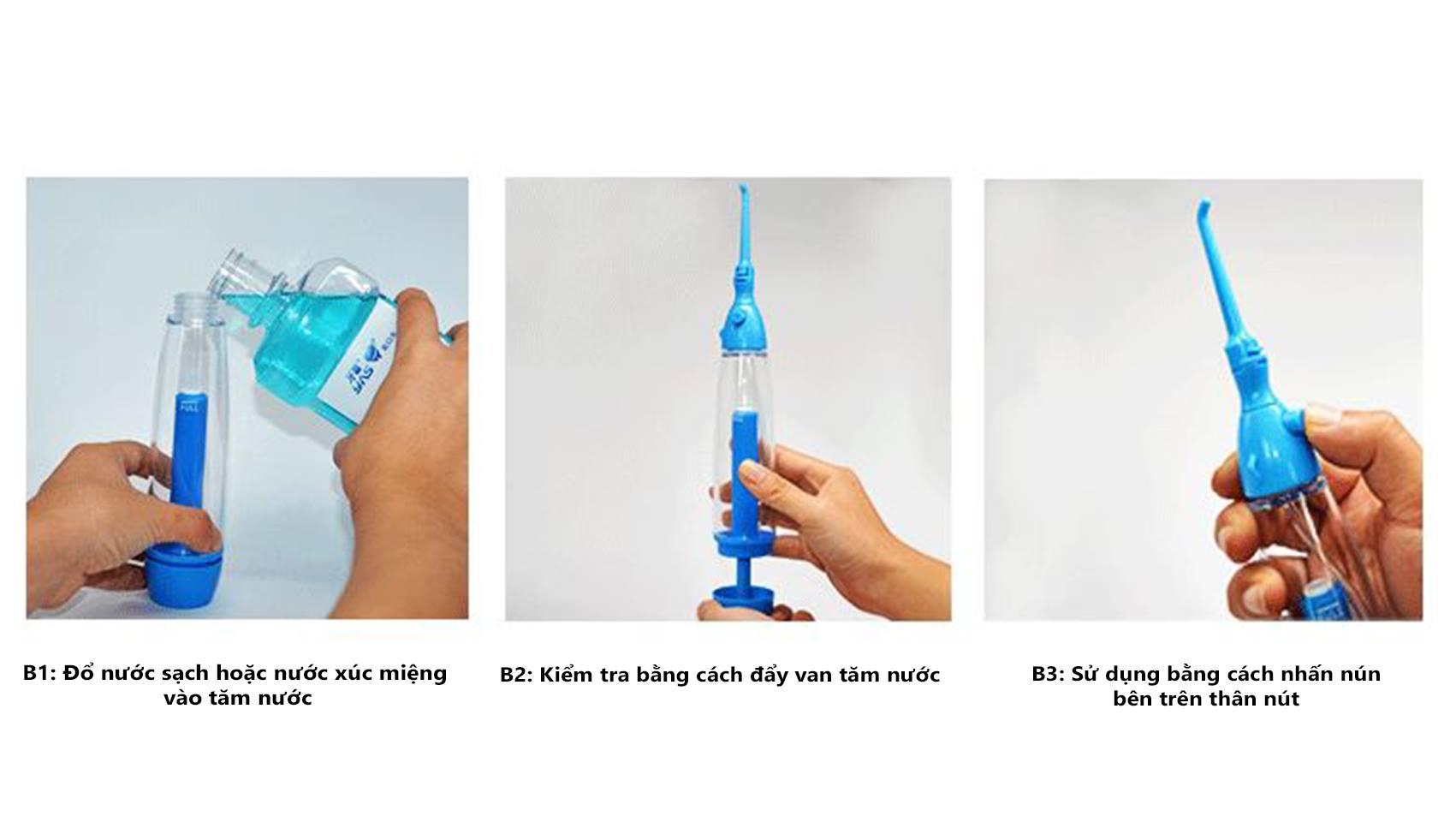 Máy Tăm Nước Water Clear SP1 ( An Toàn Không Gây Cháy Nổ, Nhỏ Gọn Có Thể Mang Theo Bất Cứ Đâu)