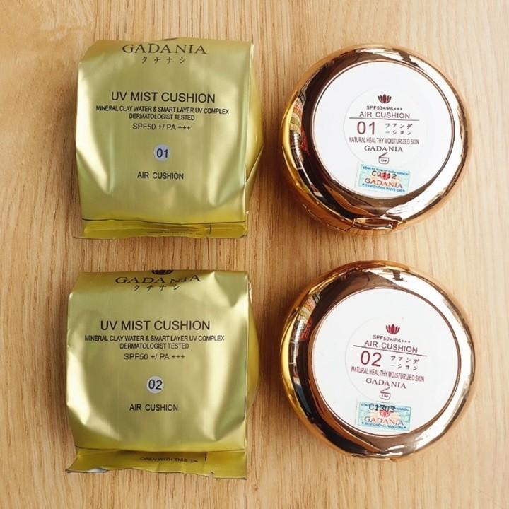 Phấn nước 2 lõi Gadania giúp lớp trang điểm đẹp tự nhiên che khuyết điểm hoàn hảo
