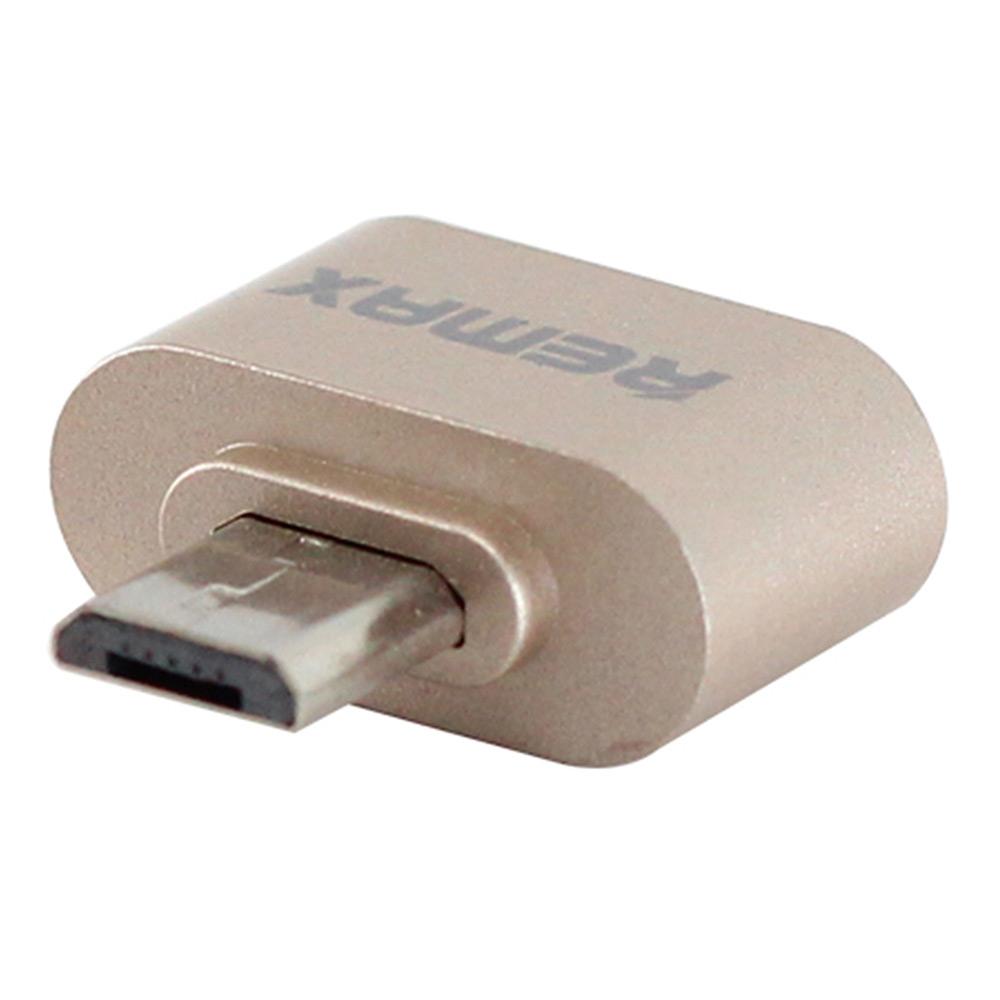 Đầu chuyển đổi USB OTG Remax RA-OTG - 2 cổng micro USB và USB 2.0 (Bạc)