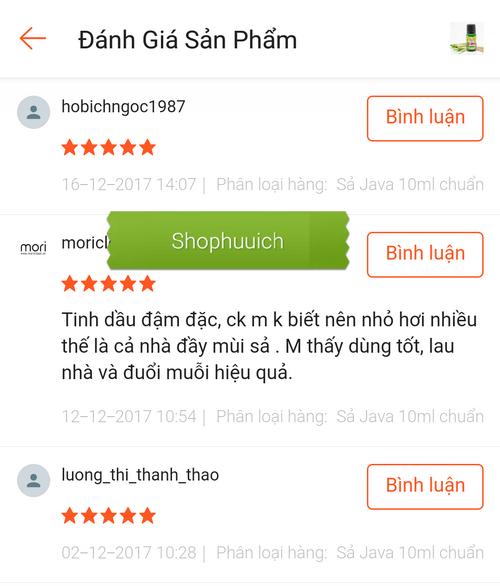[HCM]Tinh dầu sả java đuổi muỗi kiến và côn trùng 100ml