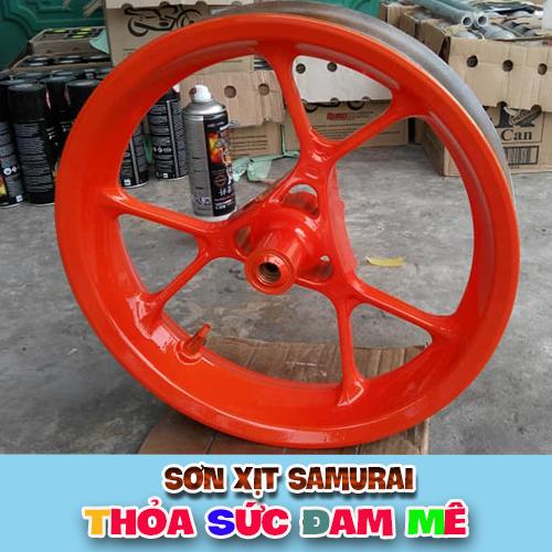 Sơn samurai màu cam - Chai sơn cam rực Y3505 sơn xịt samurai