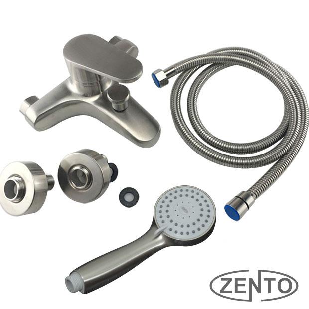 Bộ sen tắm và vòi lavabo inox304 Zento CB008