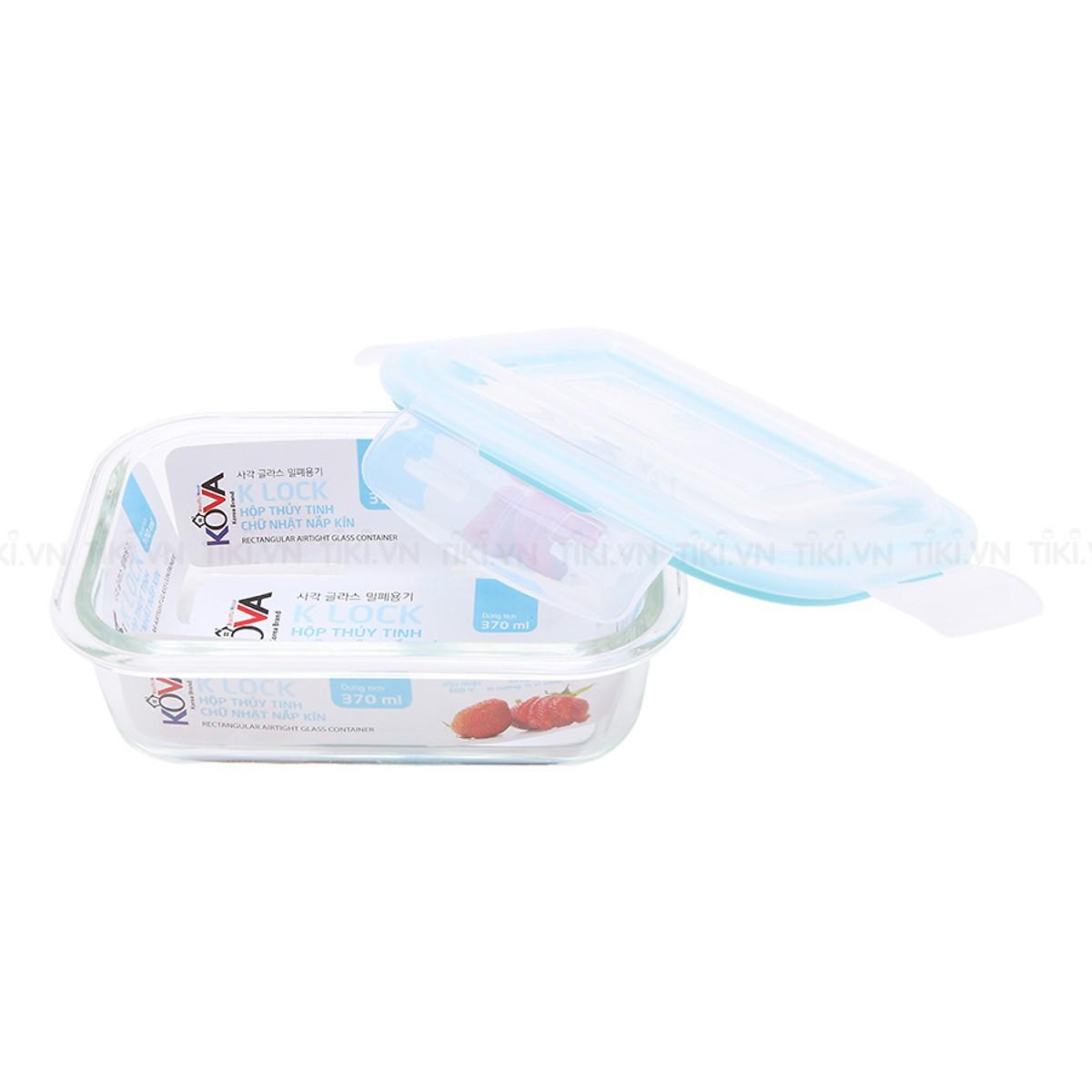 Bộ 3 Hộp Thủy Tinh Chịu Nhiệt Kova 370ml