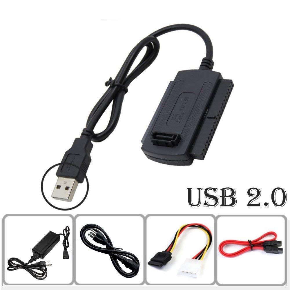 Bộ chuyển đổi cáp USB 2.0 sang IDE SATA (Đen) + Quà tặng hấp dẫn