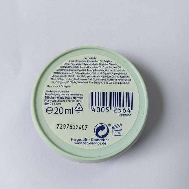 Kem dưỡng da Bubchen 20ml  cho bé từ sơ sinh xách tay Đức