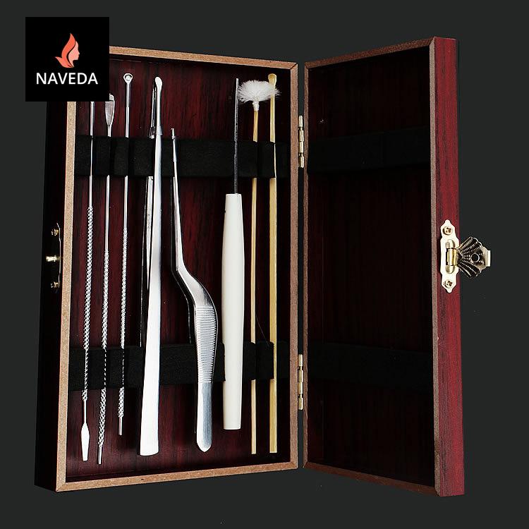 BỘ DỤNG CỤ LẤY RÁY TAI-HỘP GỖ