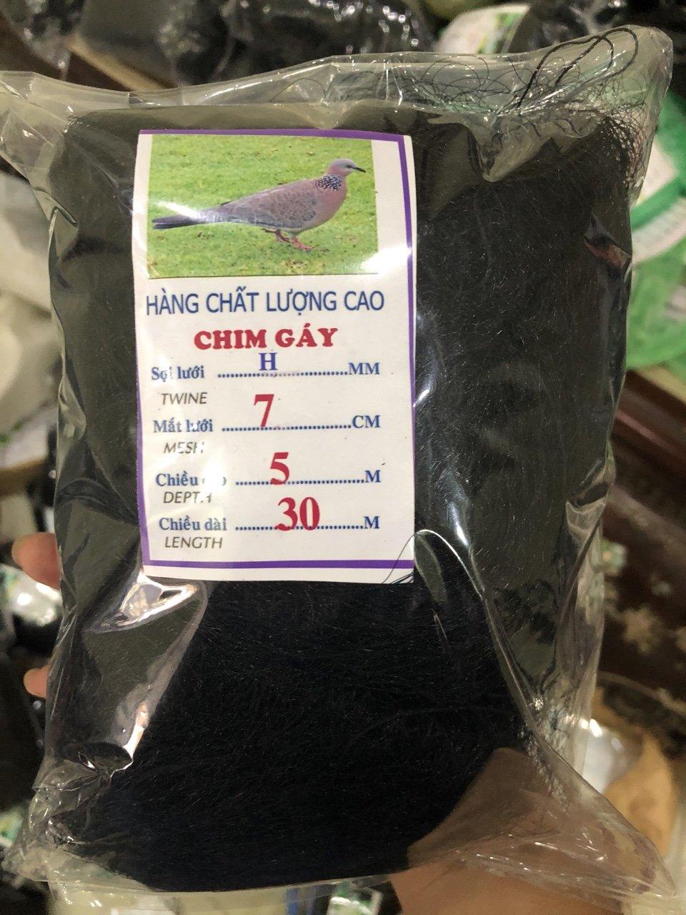 Lưới bẫy chim cu gáy cao 5m dài 30m thái lan