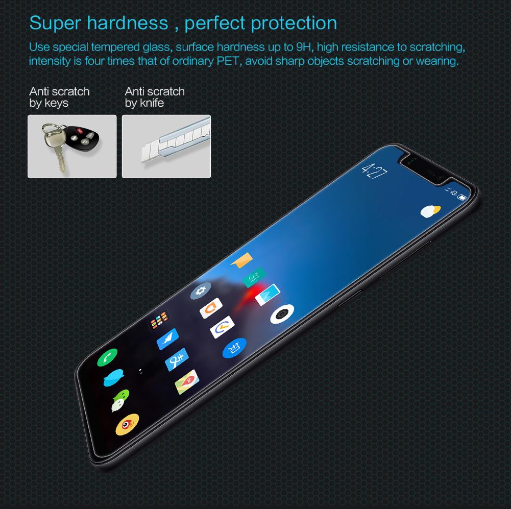 Miếng dán kính cường lực cho Xiaomi Mi8 - 2.5D