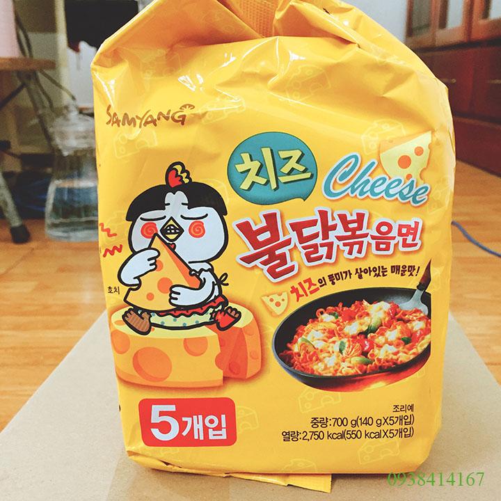 COMBO 5 GÓI MÌ CAY PHÔ MAI SAMYANG HÀN QUỐC