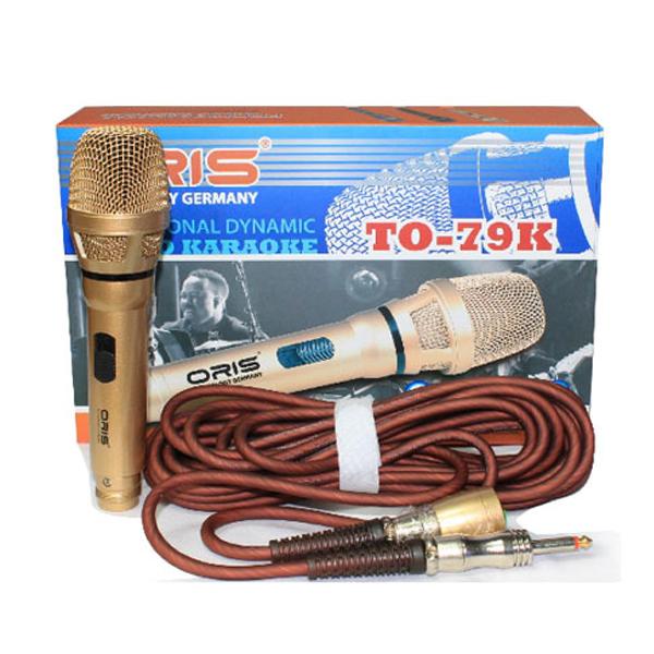 MICRO KARAOKE CÓ DÂY ORIS TO-79K VỎ THÉP SIÊU HÚT ÂM