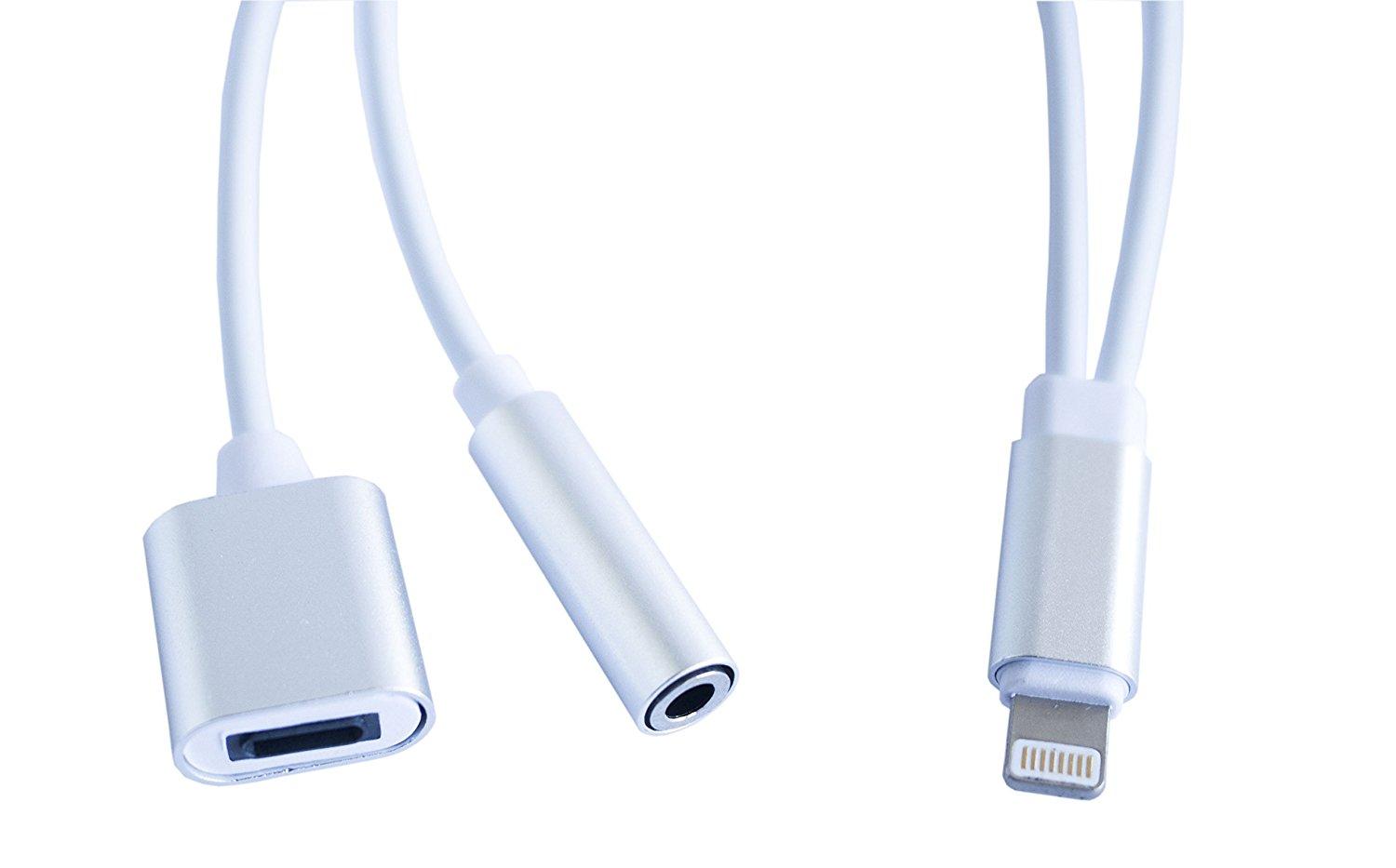 Jack chia Lightning ra 3.5mm kèm cổng sạc