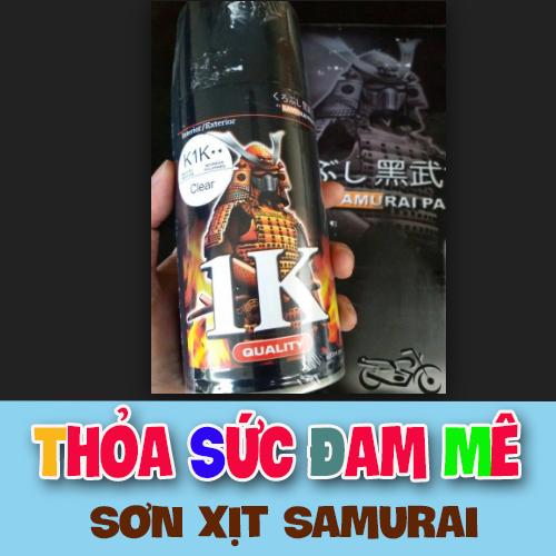 Sơn samurai bóng - Chai bóng k1k sơn xịt samurai
