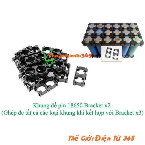 BỘ COMBO 10 KHUNG ĐẾ PIN 18650 2 CELL