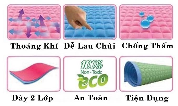 Nệm Lót Cao Su Chống Thấm Cho Bé Cuddles ( 90x60cm ) nhập khẩu Malaysia - Chiếu Cao Su - Nệm Nước - Miếng Lót Sơ Sinh - Tấm Lót Chống Thấm- LICLAC