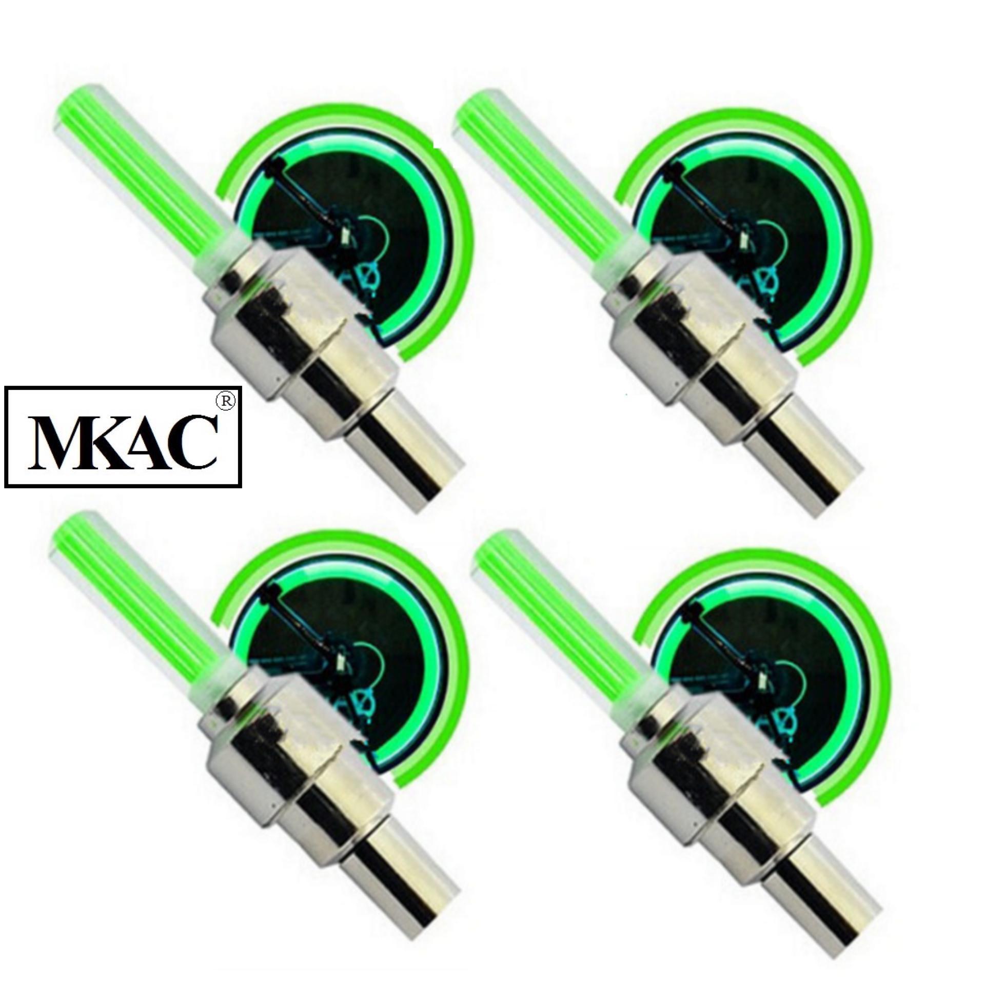 Đèn led gắn van xe chạy màu (1 cặp)