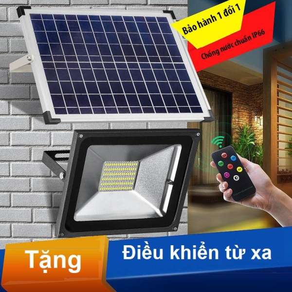 Đèn pha năng lượng mặt trời công suất 20W cao cấp kèm điều khiển từ xa chất lượng cao