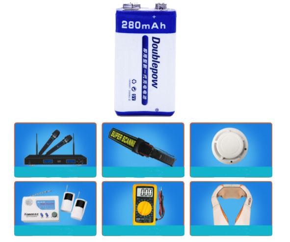 Pin micro chuyên dụng Doublepow 9V-280mAh