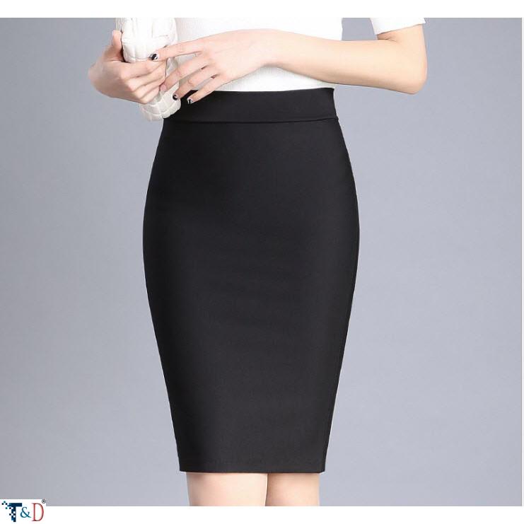 [HCM]CHÂN VÁY CÔNG SỞ THỜI TRANG MÀU ĐEN V08