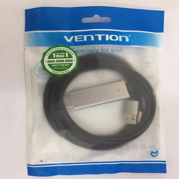 Cáp chuyển đổi Lightning to HDMI dài 2m Vention CEJHH