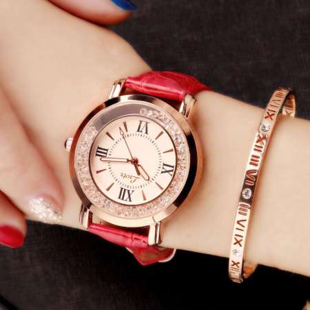 2018 เสื้อผ้าแฟชั่น Womens Korean-Style Ultra Slim waterpoof QUARTZ Watch