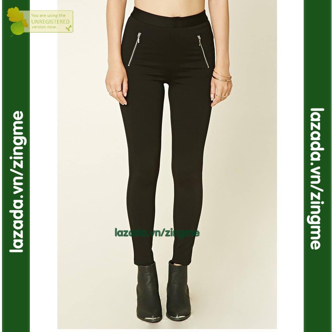 Quần Legging túi dây kéo mt282 Zingme