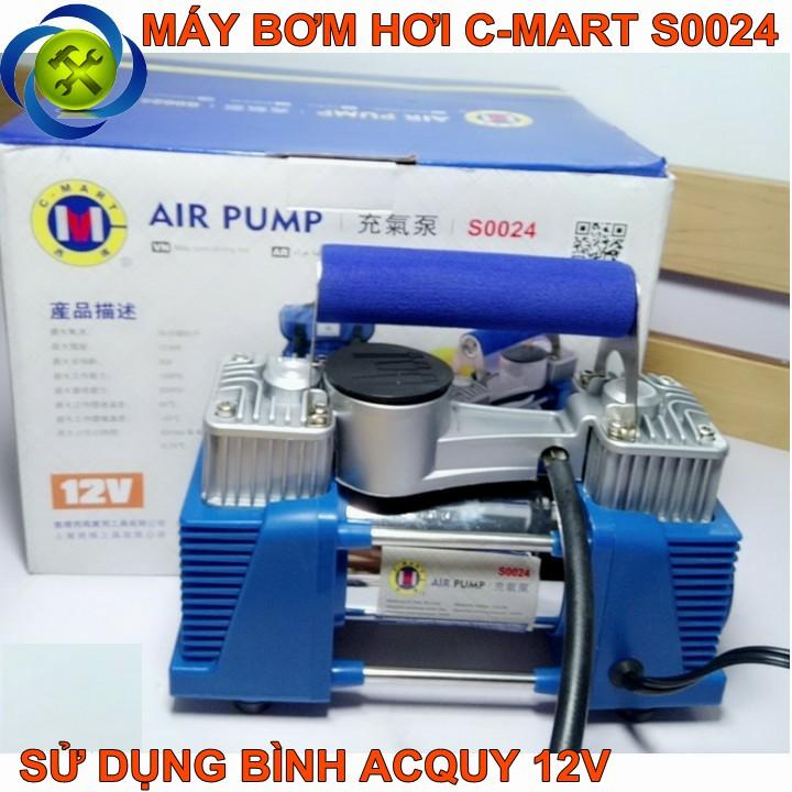 Máy bơm hơi dùng bình acquy c-mart s0024