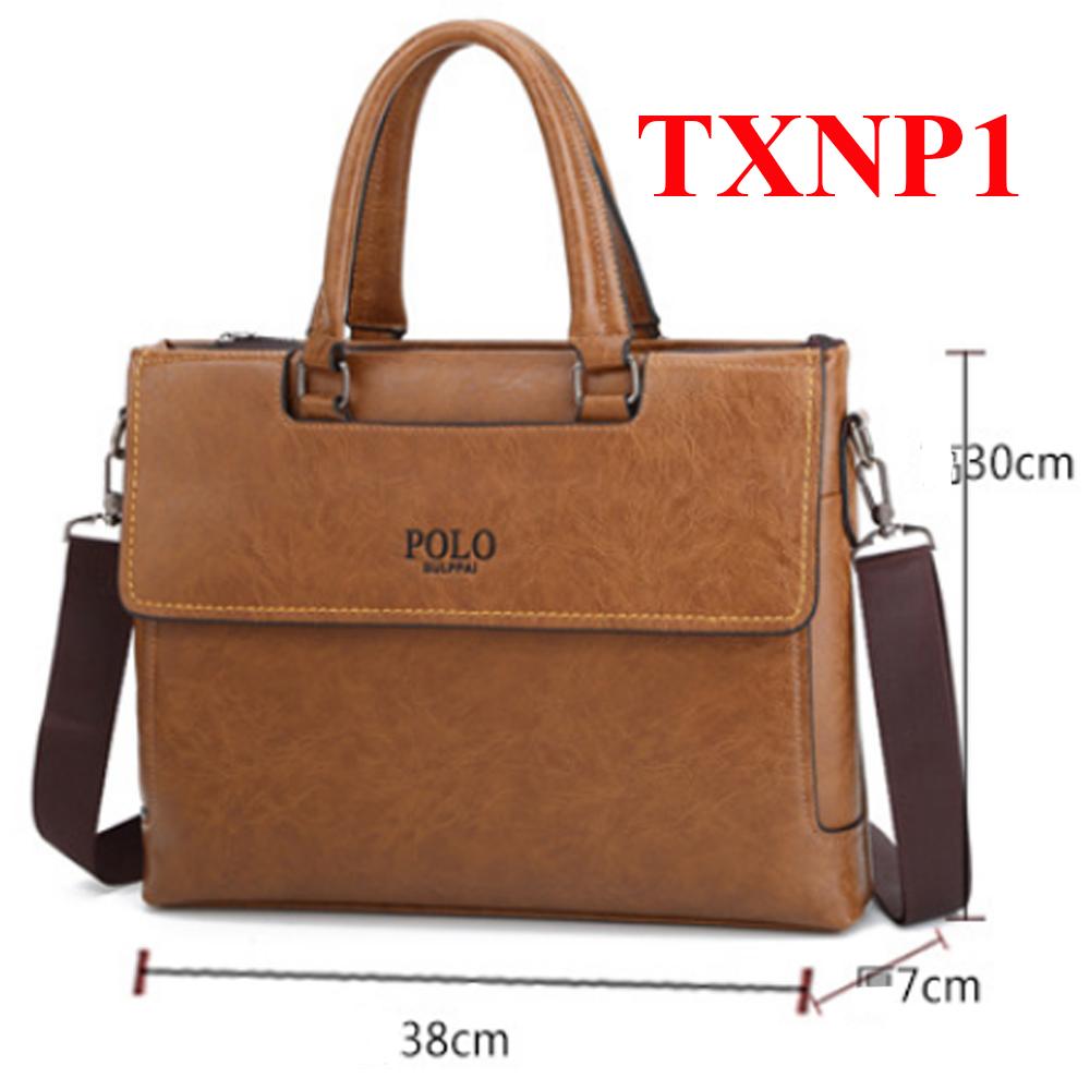 Túi Xách Nam Công Sở POLO Cao Cấp - TXNP1N ( MÀU NÂU )