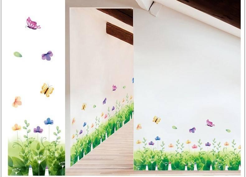 [Hcm] Decal Sticker for the Wall with Flowers