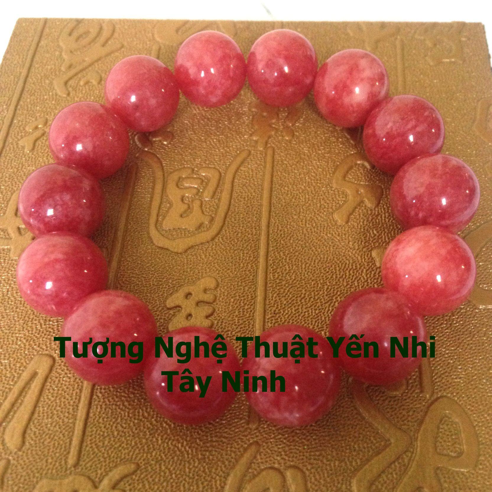 Vòng tay RUBY ẤN hạt 14ly